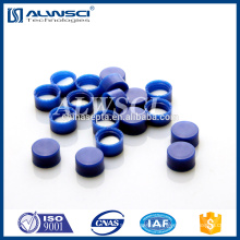 Blue Solid Cap 9mm cap with Silicone/PTFE liner for 2ml vial